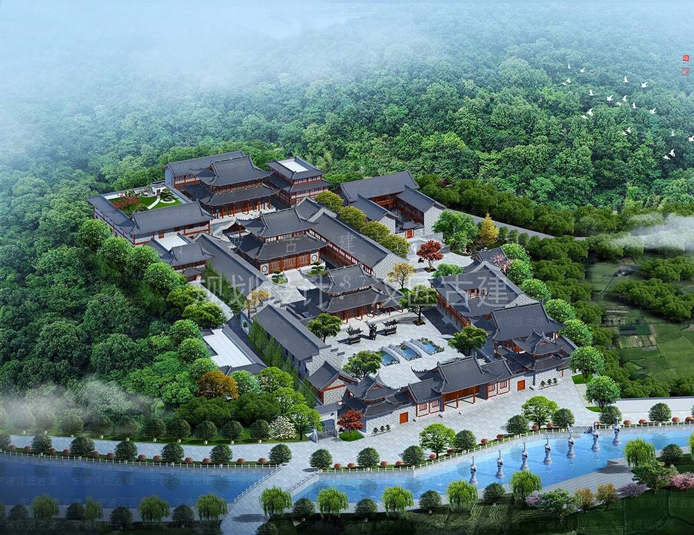 安徽古建筑设计，匠心筑梦，精心雕琢天长寺庙设计施工细节